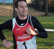 Mathias Nüesch beim Zieleinlauf. (Bild: Roland Jäger)
