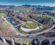 Lütisburg von oben herab. (Bild: Martin Lendi)