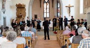 Mit «Vielstimmig – Vielschichtig» trat die Kantorei Toggenburg am Sonntag in der Kirche Oberhelfenschwil vor ihr Publikum. (Bild: Lisa Leisi)