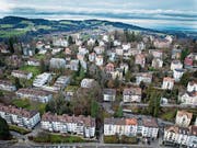 Blick auf die Bebauung auf dem westlichen Rosenberg. (Bild: Benjamin Manser und Ralph Ribi)