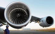 Triebwerke eines Airbus-Superjumbos A380. (Bild: Airbus/Hervé Goussé)