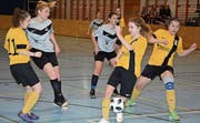 Die Spielerinnen von Neckertal-Bütschwil (in Grau) konnten ihrer Favoritenrolle nicht ganz gerecht werden. Letztendlich schaute «nur» der vierte Platz heraus.
