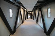 Die Passerelle über die Lindenstrase beim Kantonsspital ist seit Mitte November benutzbar.