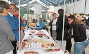 Die Delegation aus Oberbüren präsentierte am letzten Büren-Treffen in Belgien kulinarische Spezialitäten aus dem Fürstenland. (Bild: PD)