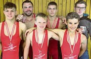 V. l.: Dominik Laritz, Andrii Vishar, Janis Steiger, Flavio Freuler, Quintus Zogg und Andi Vetsch. (Bild: Silvan Steiger)