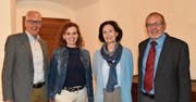 Abschied und Neubeginn: Auf Gesamtleiterin Susanne Kasper (Zweite von rechts) und Finanzchef Hans Osterwald (rechts) folgen beim Wiler Open Air Classic Florence Leonetti und Markus Hilber. (Bild: PD)