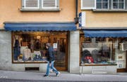 Das Jeanshüsli an der Metzgergasse 26 ist seit Anfang Woche geschlossen. (Bild: Urs Bucher)