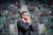 Joe Zinnbauer hatte beim FC St.Gallen keinen Erfolg. (Bild: Urs Bucher)