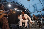 World Music kommt in St. Gallen an: Die kongolesische Band Staff Benda Bilili bei ihrem Auftritt 2012 am Kulturfestival im Stadtpark. (Archivbild: Urs Jaudas)