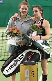 Nina Geissler (links) setzte sich im Final gegen ihre Trainingspartnerin Sylvie Zünd durch. (Bild: pd)
