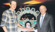Bundesrats-Lob: Alt Bundesrat Hans Rudolf Merz bei der Vorpremiere von «Silvesterchlausen» im Herisauer Kino Cinétreff. (Bild: pd)