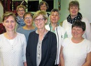 Vordere Reihe von links: Manuela Federer, Rösli Bischofberger, Bea Seitz. Mittlere Reihe: Jolanda Mainberger, Ruth Bürki, Claudia Klee. Hintere Reihe: Andrea Klee, Claudia Blatter. (Bild: pd)