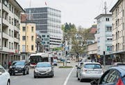 Das Zentrum des Lachen-Quartiers im April 2014. (Bild: Tagblatt-Archiv/Hanspeter Schiess)