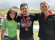 Eine Familie, eine Passion: Helen, Martin und Ralf Zuber (rechts). (Bild: Pascal Berger)