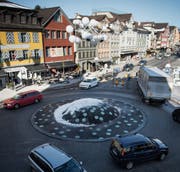 Keine Entlastung fürs Zentrum: Verkehr wird weiterhin über die St. Gallerstrasse geführt. (Bild: Benjamin Manser)