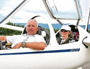 Die Bronzemedaillengewinner im Cockpit: Guido Halter und seine Gattin Susi als Co-Pilotin. (Bild: pd)