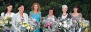Verabschiedet wurden am Examenessen, von links: Barbara Kaiser, Patricia Willi-Kopp, Petra Meile-Kühnis, Elisabeth Specker, Hanni Fuchs und Karin Städler. (Bild: sr)