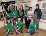 Janine Raschle, Alexandra Baumann, Andrina Nef, Sandra Reich, Susanne Stalder, Regula Sieber (hintere Reihe, von links). Marco Landolt, Roland Baumann und Gisela Strassmann (vorne von links). (Bild: PD)