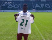Edgar Salli läuft mit der Nummer 21 für den FC St.Gallen auf. (Bild: pd)