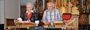 Das Duo Kramer begeistert das Publikum mit dem Klang ihrer Zithern. (Bilder: Vroni Krucker)