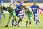 Nach der 1:3-Niederlage in Luzern hat der FCSG nur noch zwei Punkte Vorsprung auf die viertplatzierten Innerschweizer. (Bild: Keystone)