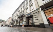 Nach der Hecht-Apotheke schliesst auch das Hausmann-Sanitätsgeschäft an der Marktgasse 11. (Bild: Hanspeter Schiess (1. September 2017))