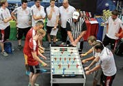In der Schweiz existiert schon seit einigen Jahren eine Tischfussball-Nationalmannschaft. (Bild: PD)