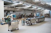 Der Verarbeitungsbereich der Melander-Fischfarm, kurz vor der definitiven Schliessung im Jahr 2011. Hier will die Rorschacher Swiss Pharma Trade AG künftig legalen CBD-Hanf anbauen. (Bild: Urs Jaudas)