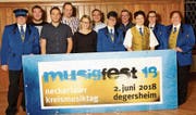 Das OK hat sich formiert: Marcel Krähemann, Martin Tanner, Stefan Brunner, Thomas Bohler (OK-Präsident), Andrea Senn, Markus Gehrig, Rosmarie Feiss, Markus Meier, Mirjam Rusch, Michaela Eggenberger, Jeannette Meile (von links). (Bild: PD)