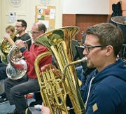Der Musikverein Berneck probt fleissig fürs Frühlingskonzert. (Bild: pd)