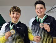 Sven (links) gewinnt Gold und Gian Sprenger bekommt Bronze in seiner Kategorie (Bild: pd)