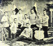 Der FC St.Gallen auf einem Mannschaftsfoto von 1881. (Bild: pd)