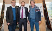 Jeremias Treu, evangelischer Pfarrer in Kirchberg, Bekim Alimi, Imam in Wil, und Albin Rutz, katholischer Pfarrer der Seelsorgeeinheit Bazenheid-Gähwil-Kirchberg (von links). (Bild: Beat Lanzendorfer)