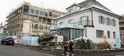 Der Neubau kommt neben das bestehende Gebäude der Clientis Bank zu stehen. (Bild: Philipp Stutz)