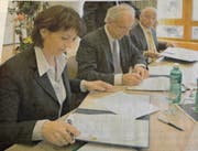 Unterschrift von Bundesrätin Doris Leuthard als Basis für die Zusammenarbeit. (Bild: PD)
