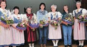 Die Präsidentinnen der letzten 50 Jahre. (Bilder: Heidy Beyeler)