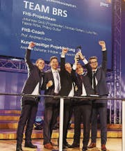 Das BRS-Team mit Johannes Grob, Herisau, Fabian Ritter, Gais, Nicolas Gorlero, Uerikon, Philipp Sutter, Sonnental, Luca Pieli, Stein. (Bild: PD)