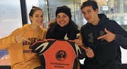 In Oerlikon im Einsatz (von links): Marika Di Bartolomeo, Levina Smith und Gionas Di Bartolomeo. (Bild: pd)