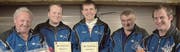 Die beste Toggenburger-Gruppe, Sportschützen Neckertal: Bernhard Schweizer, Andreas Schweizer, Michael Schweizer, Paul Knaus und Urs Schuler (von links). (Bild: PD)