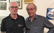 Kurt Künzler und Guido Keel sind zusammen seit 80 Jahren beim Skiclub Grünenstein. (Bild: pd)