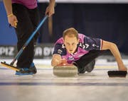 Der schottische Skip Kyle Smith und sein Team haben am letzten grossen Curlingturnier im Lerchenfeld den Final gegen die amtierenden Europameister aus Schweden gewonnen. (Bild: Benjamin Manser)