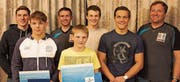 An der HV des RCOG (von links): Andreas Vetsch, Dominik Laritz, Mike Rüegg (sportlicher Leiter), Janis Steiger, Flavio Freuler, Nicolas Steiger und Daniel Steiger (Präsident). (Bild: pd)