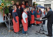 Der «Corale Pro Ticino di San Gallo» bei einem Auftritt in der St. Galler Altstadt im Jahr 2015. (Bilder: PD)