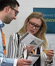 Kontakte knüpfen steht im Zentrum des Sprungbrett-Events. (Bild: Christof Lampart)