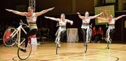 Dem Sirnacher Vierer gelang im dritten Trickcycling-Masters der zweite Sieg. (Bild: Martin Zuber)
