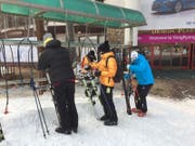 Am Ende des Skitags werden in Südkorea die Ski mit einem Luftbläser getrocknet. (Bild: PD)