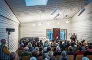 Ohne Firlefanz: Der Musiksaal der diözesanen Kirchenmusikschule am Gallusplatz. (Bild: Michel Canonica (17. Januar 2016))