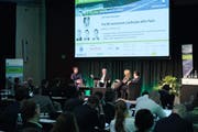 Interessierte Zuhörerschaft am 7. St. Galler Forum für Management Erneuerbarer Energien, das Teil der Energie-Tage St. Gallen ist. (Bild: Stürmer Fotos)
