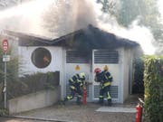 Rauch bei der Trafostation in Bischofszell. (Bild: Kapo TG)