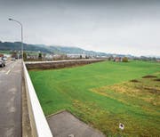 Das Areal Altenwegen Ost: Die letzte grosse Industrielandreserve der Stadt befindet sich östlich der Geissbergstrasse. (Bild: Urs Bucher)